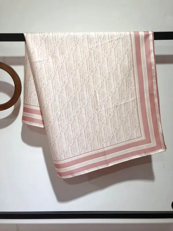 Dior silk scarf 90X90cm E28 (13)